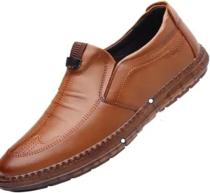 Men's Business Wingtip Lace Up Dress Shoes Men Breathable Hand Stitched Comfortable Formal Derby Shoes