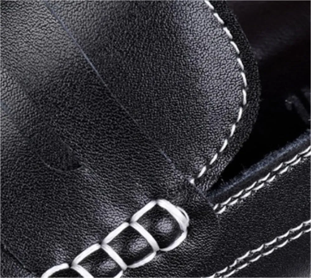 Mens Casual Loafers Slip On Comfortable Walking Shoes Breathable Leather Driving Shoes for Everyday Wear