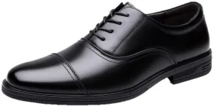Men's Classic Lace Up Low Top Leather Dress Shoes Men Comfort Hand Stitched Business Formal Derby Shoes