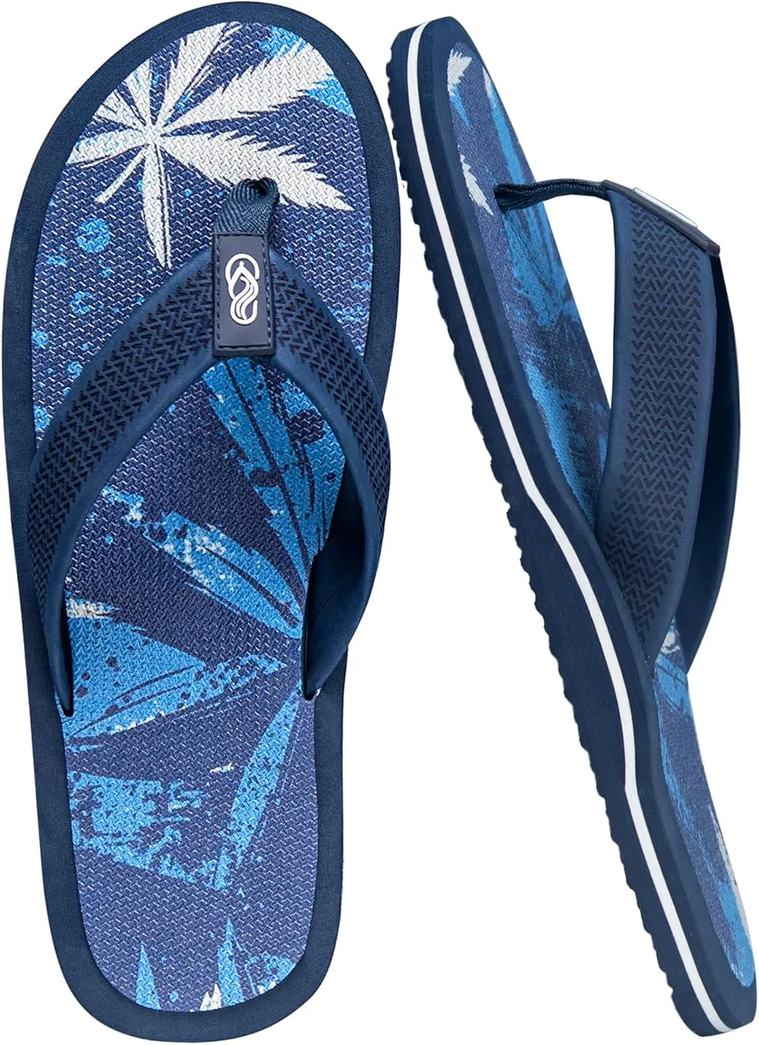 Men's Flip Flops & Sandals with Arch Support - Non-Slip Textured Sole,Waterproof for Beach