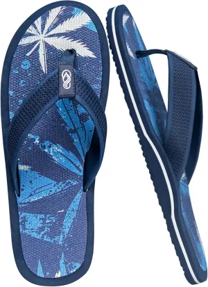 Men's Flip Flops & Sandals with Arch Support - Non-Slip Textured Sole,Waterproof for Beach