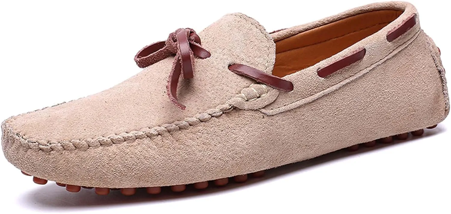 Men's Loafers Handmade Suede Driving Shoes Comfort Flats Men's Outdoor Sports Walking Shoes-Men's Shoes Large Size 5-15 US Sizes