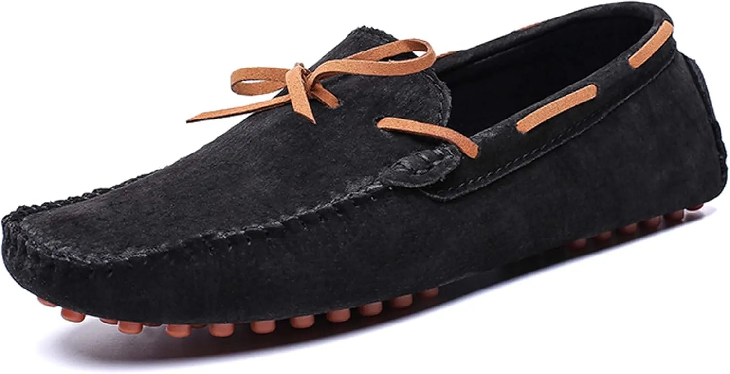 Men's Loafers Handmade Suede Driving Shoes Comfort Flats Men's Outdoor Sports Walking Shoes-Men's Shoes Large Size 5-15 US Sizes