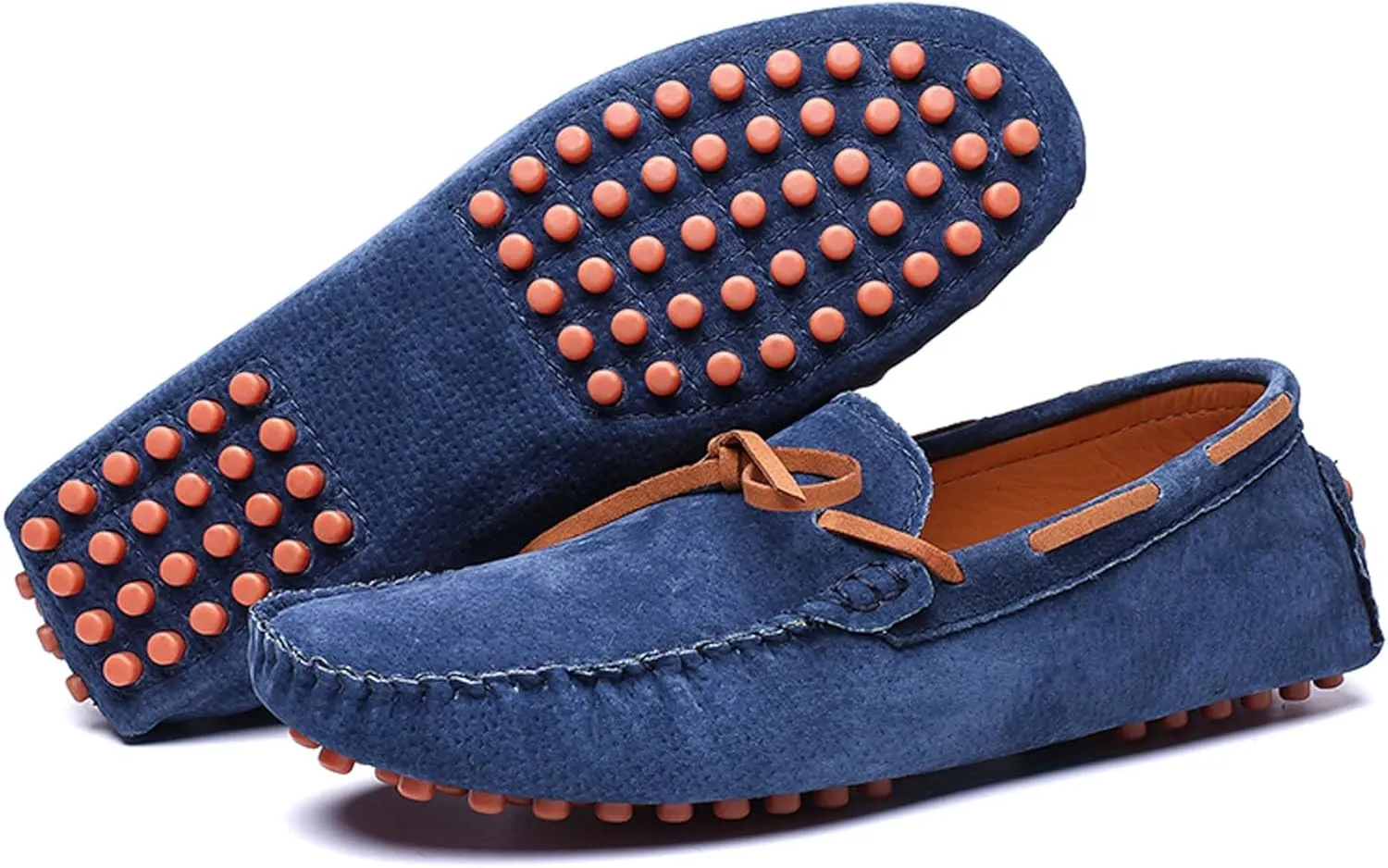 Men's Loafers Handmade Suede Driving Shoes Comfort Flats Men's Outdoor Sports Walking Shoes-Men's Shoes Large Size 5-15 US Sizes