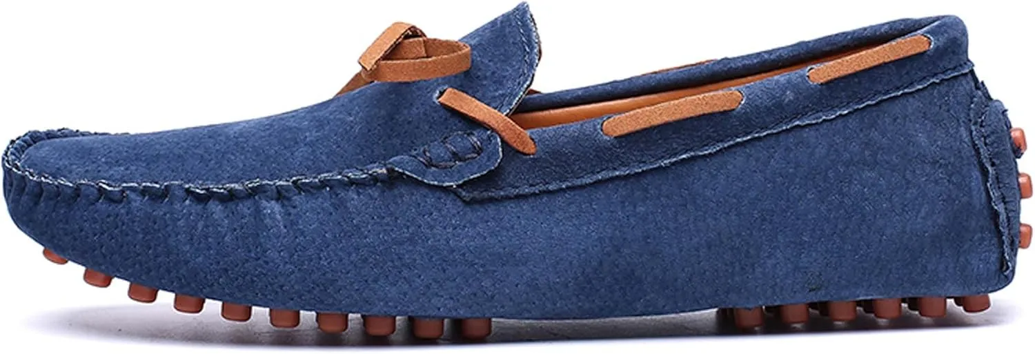 Men's Loafers Handmade Suede Driving Shoes Comfort Flats Men's Outdoor Sports Walking Shoes-Men's Shoes Large Size 5-15 US Sizes