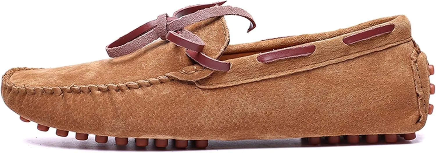 Men's Loafers Handmade Suede Driving Shoes Comfort Flats Men's Outdoor Sports Walking Shoes-Men's Shoes Large Size 5-15 US Sizes