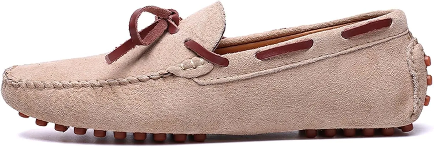 Men's Loafers Handmade Suede Driving Shoes Comfort Flats Men's Outdoor Sports Walking Shoes-Men's Shoes Large Size 5-15 US Sizes