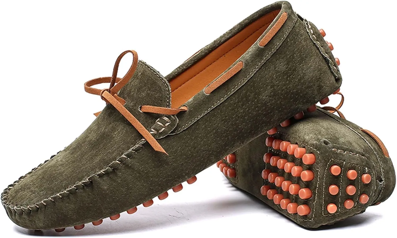 Men's Loafers Handmade Suede Driving Shoes Comfort Flats Men's Outdoor Sports Walking Shoes-Men's Shoes Large Size 5-15 US Sizes