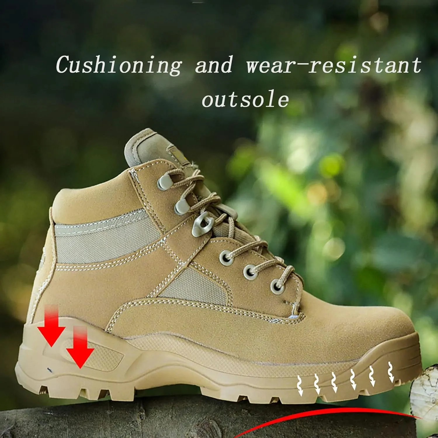 Men's Low Cut Military Boots, Non-slip Spring and Autumn Comfort Durable Combat Boots, for Men's and Women's Outdoor Wear-resistant Hiking Tactical Boots