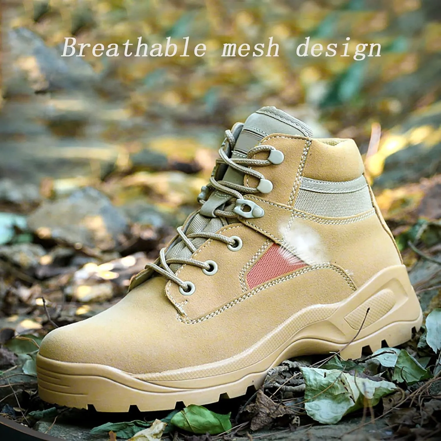 Men's Low Cut Military Boots, Non-slip Spring and Autumn Comfort Durable Combat Boots, for Men's and Women's Outdoor Wear-resistant Hiking Tactical Boots