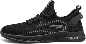 Men's Road Running Shoes Walking Fashion Breathable Athletic Sneakers Comfort Lightweight Working Gym Mesh Shoes Fashion Sneakers