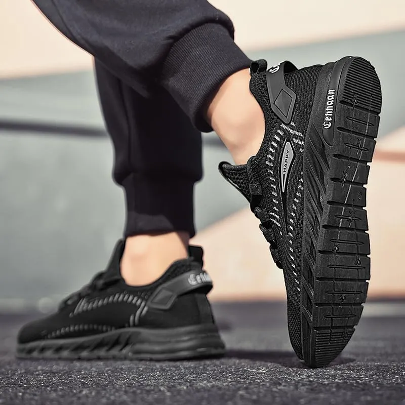 Men's Road Running Shoes Walking Fashion Breathable Athletic Sneakers Comfort Lightweight Working Gym Mesh Shoes Fashion Sneakers