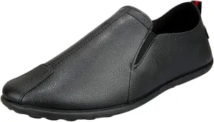 Mens Slip-on Flats Loafers Casual Shoes Casual Penny Driving Loafers Comfortable Leather Stitched Slip On Boat Shoes for Men