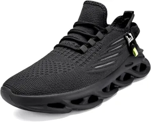 Mens Slip On Running Shoes Non Slip Athletic Walking Trainers Fashion Sneakers Lightweight Breathable Mesh Tennis Comfortable