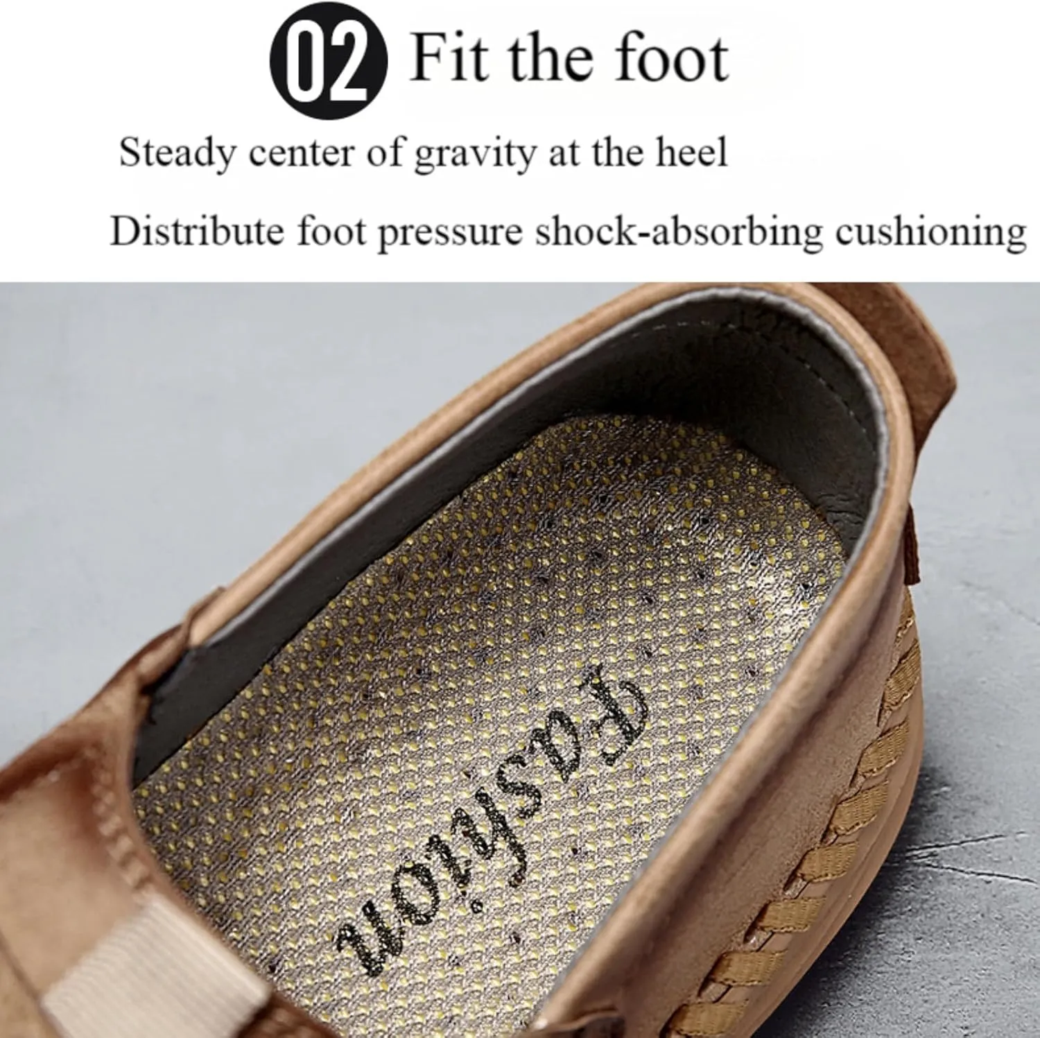 Men's Stylish Leather Slip-on Hand Stitched Loafers Casual Comfort Flat Non-Slip Classic Moccasins Business Formal Oxford Penny Driving Shoes
