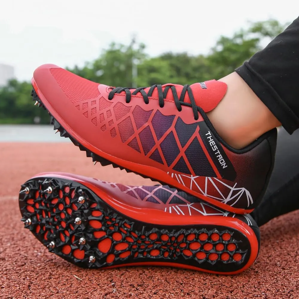 Mens Womens Boys Girls Spikes Athletics Racing Running Shoes Track and Field Sneaker …
