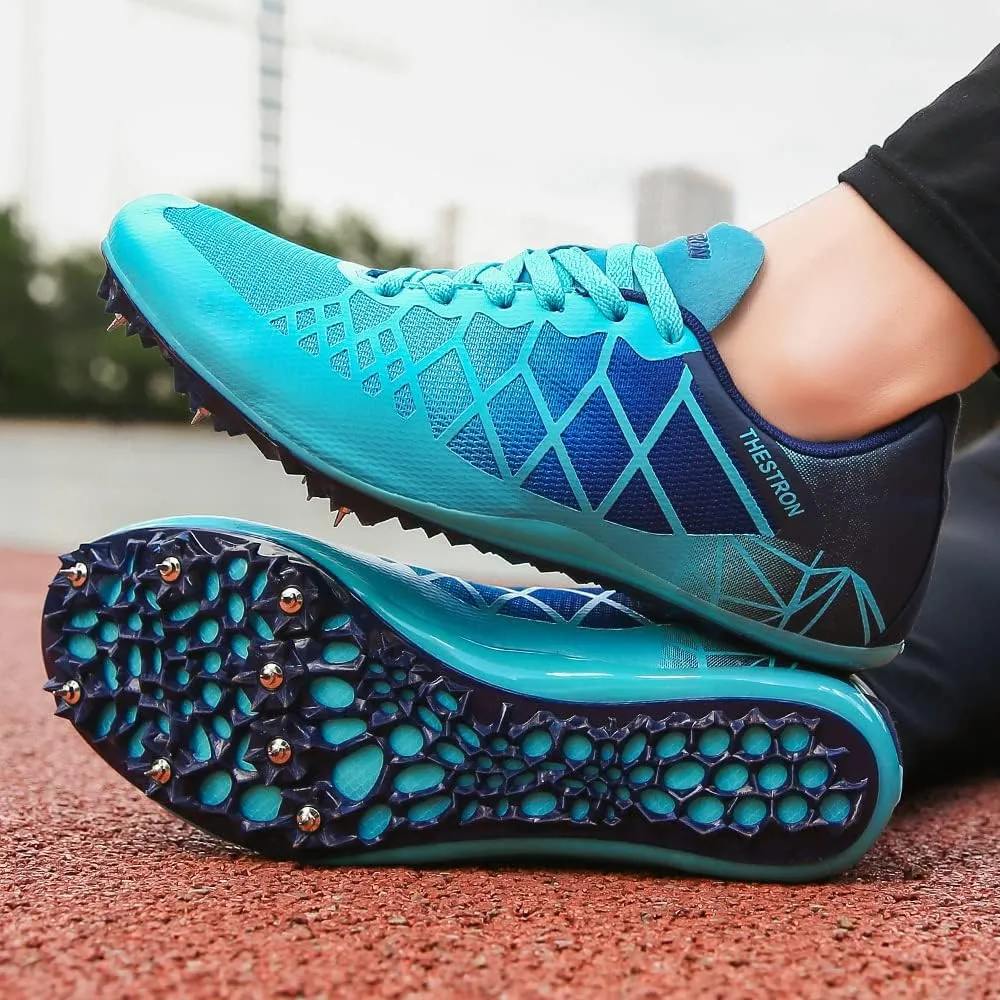 Mens Womens Boys Girls Spikes Athletics Racing Running Shoes Track and Field Sneaker …