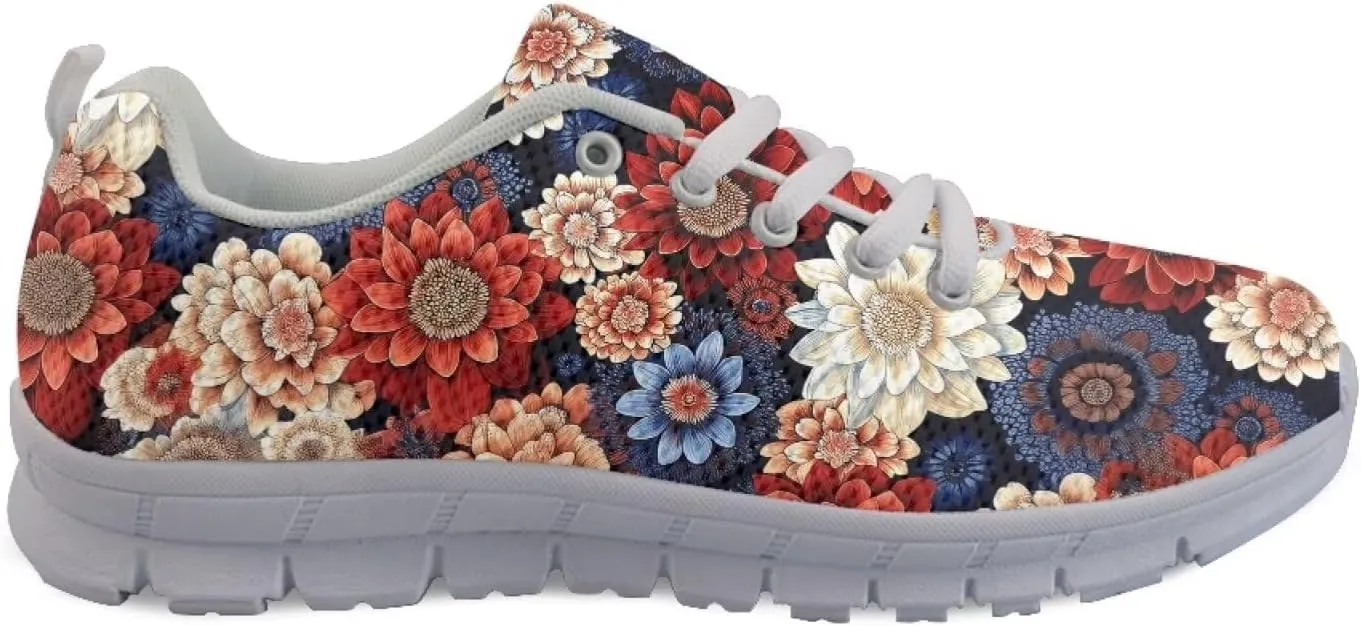 Modysero Women Running Shoes for Travel Walking Non Slip Sneakers Breathable Casual Lace Up Ladies Daily Footwear