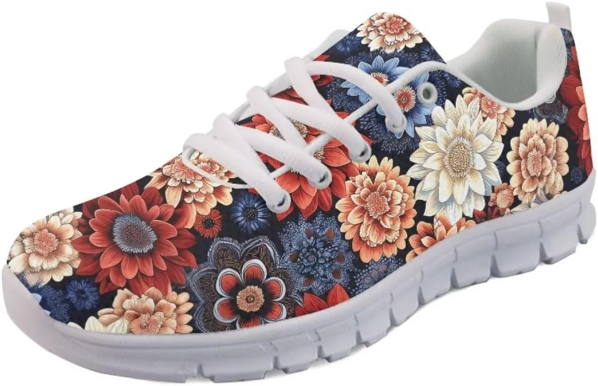 Modysero Women Running Shoes for Travel Walking Non Slip Sneakers Breathable Casual Lace Up Ladies Daily Footwear