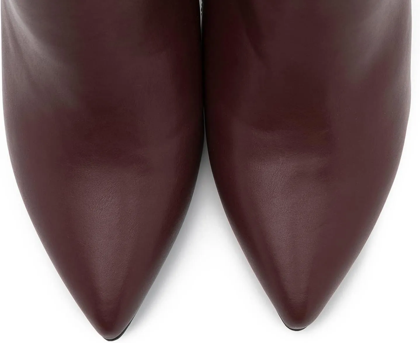 MOOMMO Women Chunky Block Heel Chelsea Ankle Boots Low Cut Zipper Pointed Closed Toe 3.5 Inch Short Booties Matte Leather Comfort Fall Winter Boot Formal Classic Office School Teacher Shoes 4-13 M US