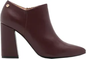 MOOMMO Women Chunky Block Heel Chelsea Ankle Boots Low Cut Zipper Pointed Closed Toe 3.5 Inch Short Booties Matte Leather Comfort Fall Winter Boot Formal Classic Office School Teacher Shoes 4-13 M US