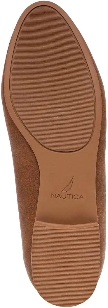 Nautica Woman Flat Loafers Luxury Designer Penny Shoes Slip On Ballet Comfortable Everyday Moccasins for Work Office Outdoor