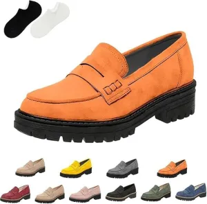Orthoture-Orthopedic Platform Loafers, Orthoture Womens Shoes, Comfort Orthopedic Shoes, Womens Round Toe Walking Shoe