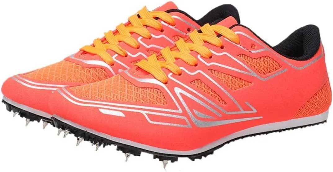 Professional Athletic Training Shoes, Suitable for Men, Women Track and Field Spikes Breathable Jumping & Middle-Distance Running Shoes