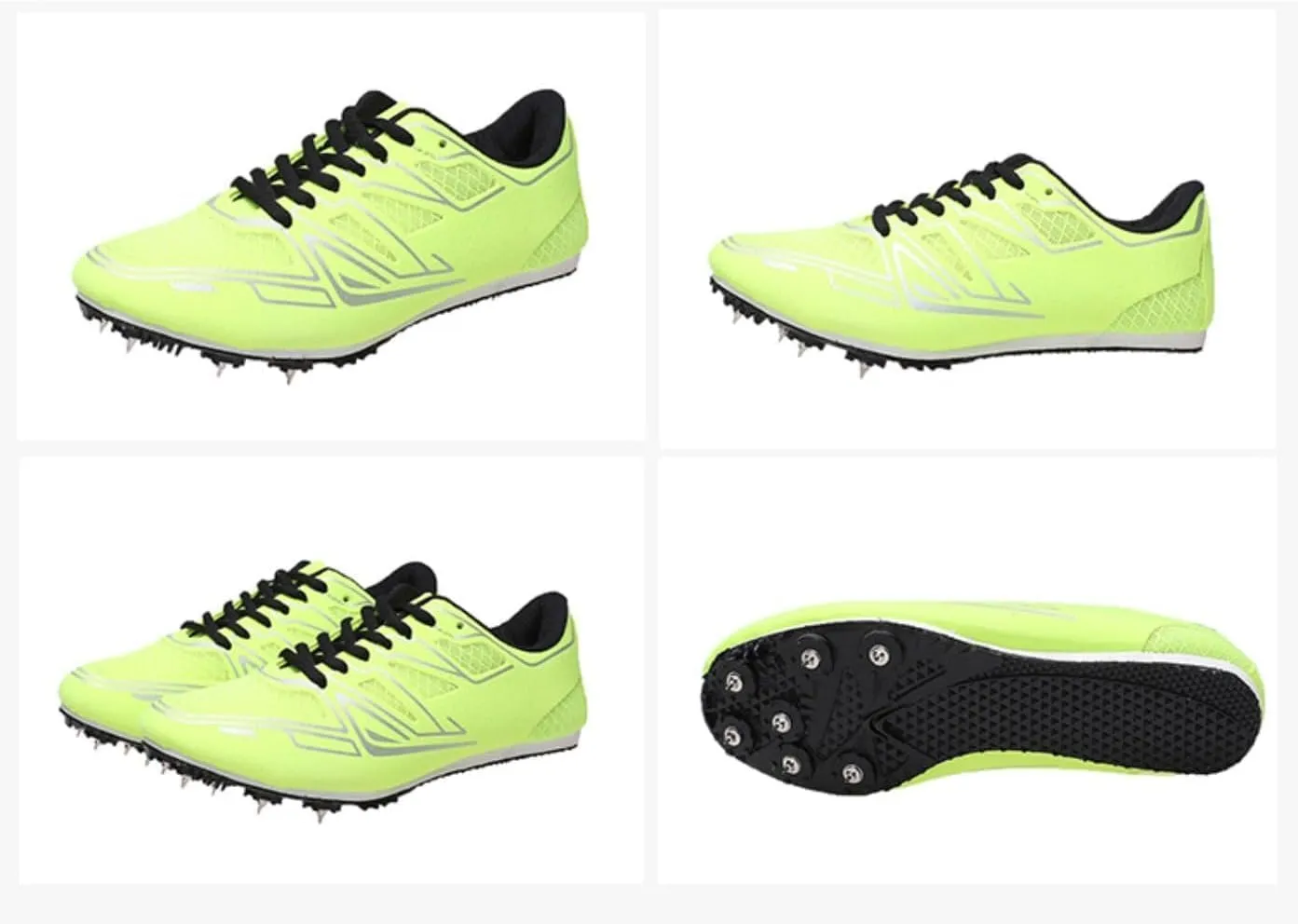 Professional Athletic Training Shoes, Suitable for Men, Women Track and Field Spikes Breathable Jumping & Middle-Distance Running Shoes