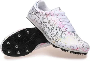 Professional Athletic Training Shoes, Suitable for Men, Women Track and Field Spikes Breathable Jumping & Middle-Distance Running Shoes