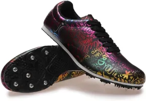 Professional Athletic Training Shoes, Suitable for Men, Women Track and Field Spikes Breathable Jumping & Middle-Distance Running Shoes