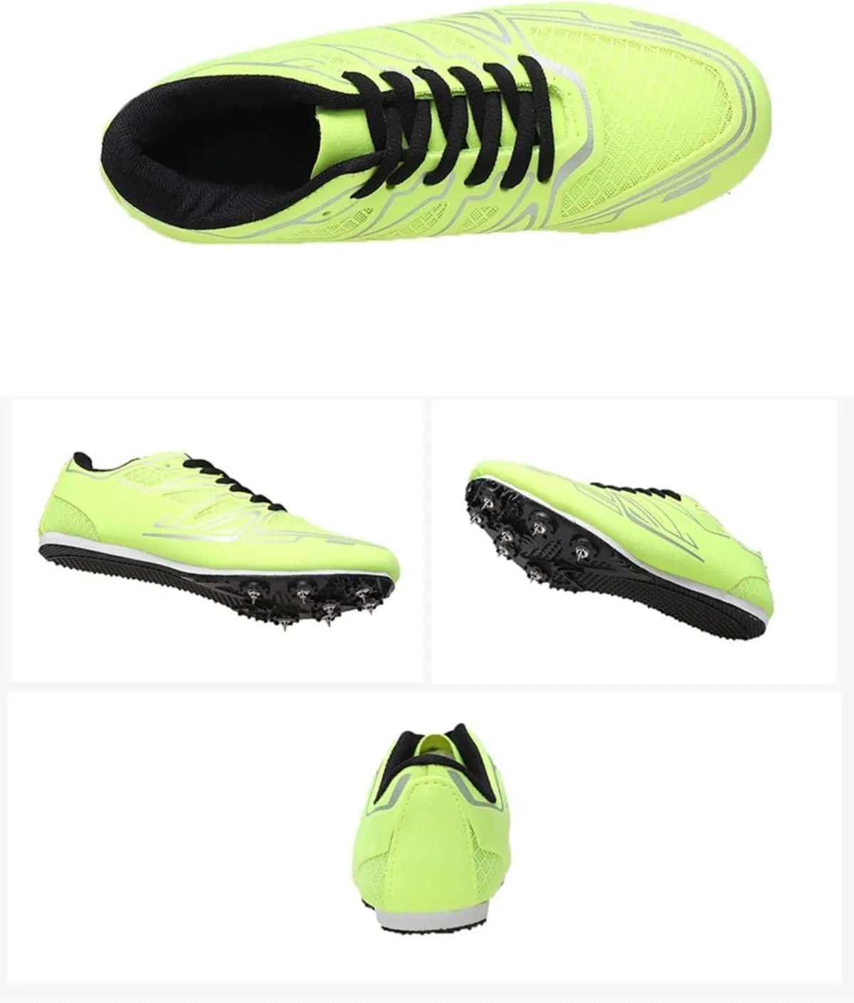 Professional Athletic Training Shoes, Suitable for Men, Women Track and Field Spikes Breathable Jumping & Middle-Distance Running Shoes