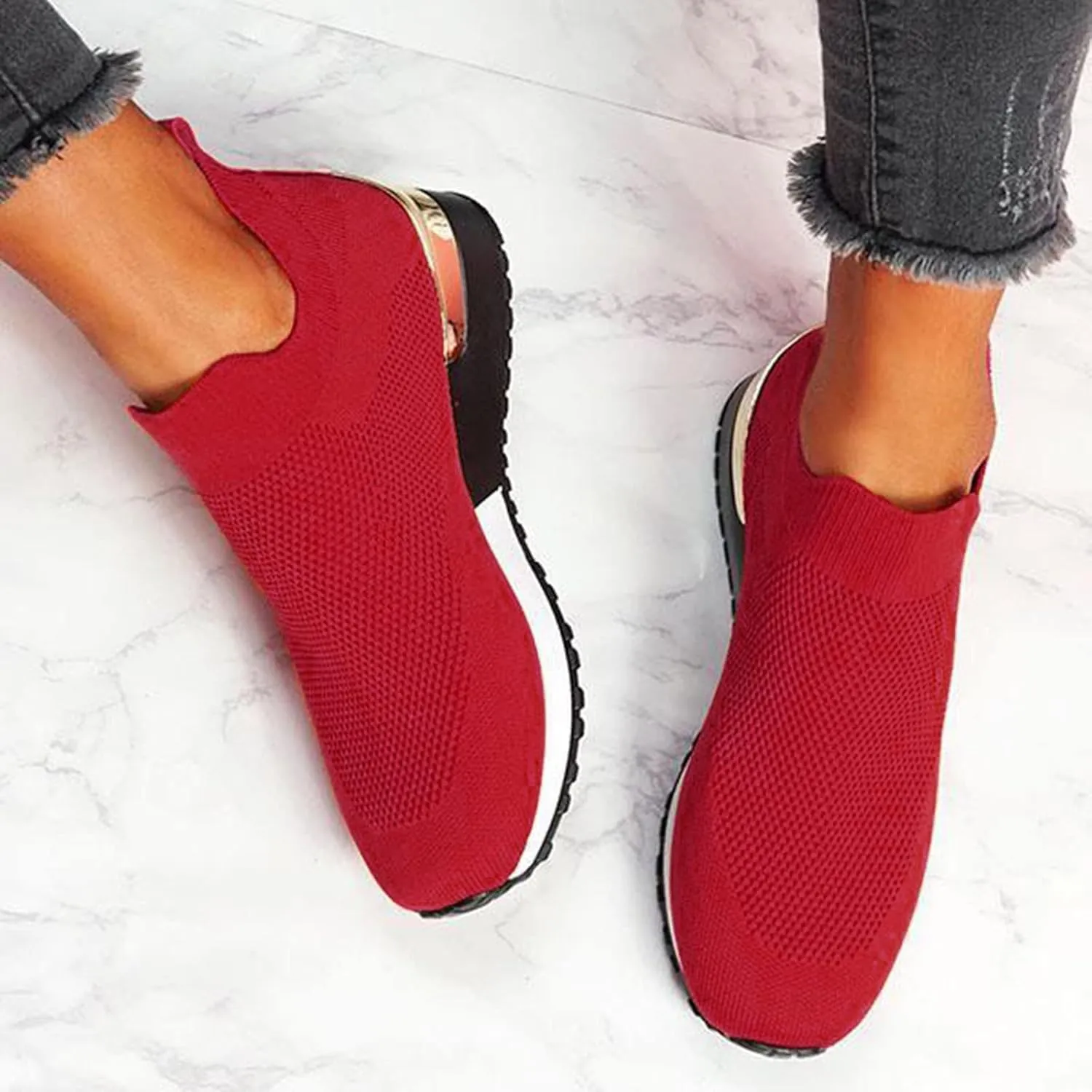 Runing Breathable Shoes Sports Outdoor Mesh Women Solid Color Womens Fashion Water Fitness Shoes