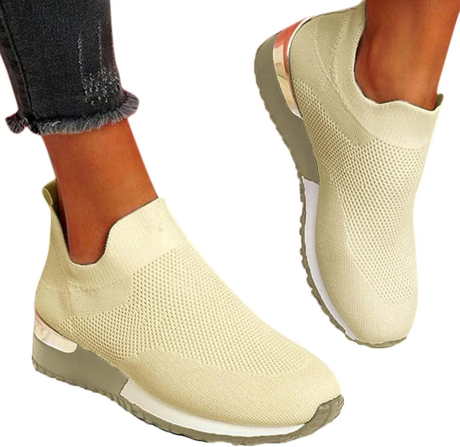 Runing Breathable Shoes Sports Outdoor Mesh Women Solid Color Womens Fashion Water Fitness Shoes