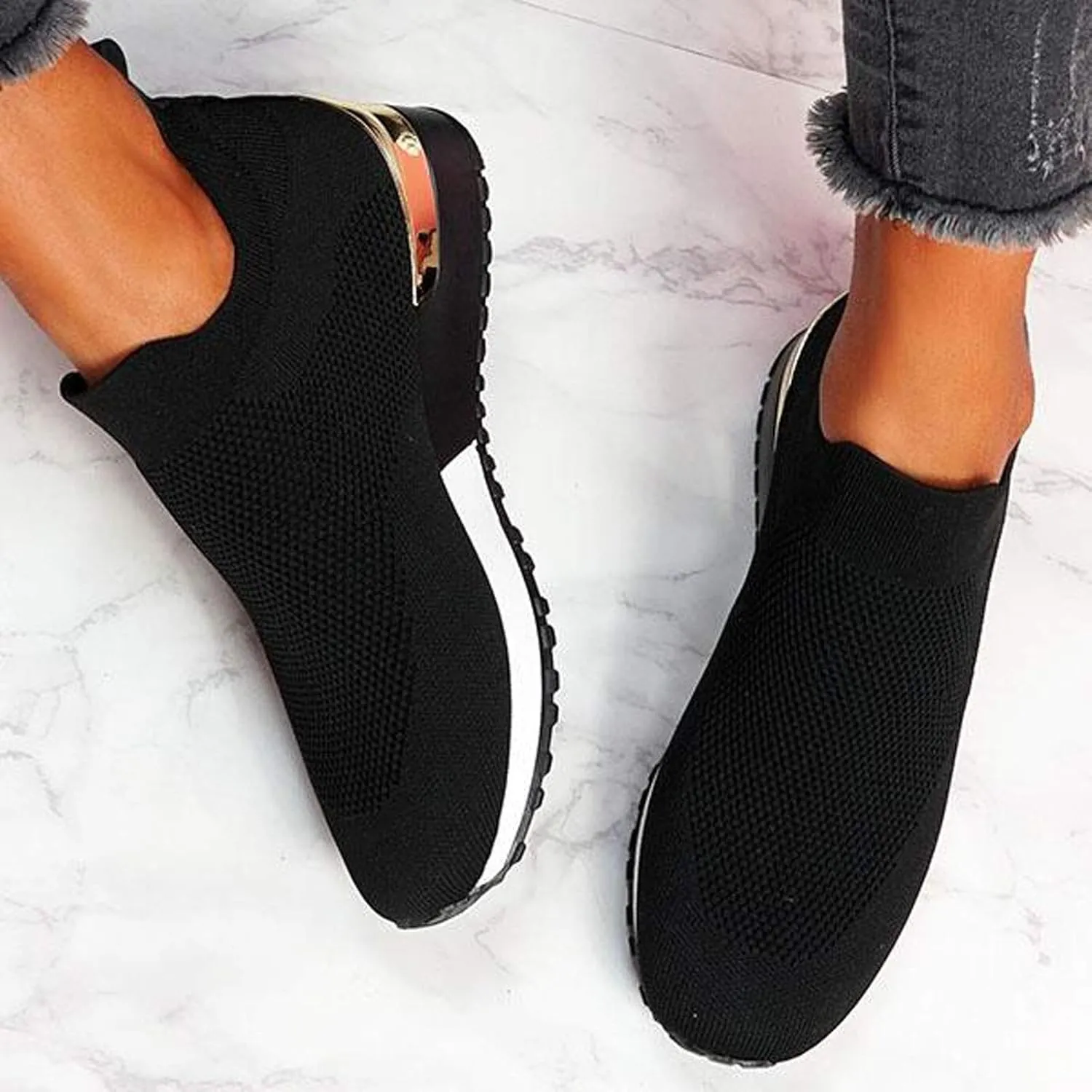 Runing Breathable Shoes Sports Outdoor Mesh Women Solid Color Womens Fashion Water Fitness Shoes