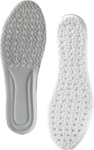 Running Shock Absorbing Shoe Insoles - Breathable Insoles Men/Women Elastic Sole Inserts Soft Sports Shoe Insert Comfortable Insoles for Standing All Day (Men: 9.5-10, Grey)