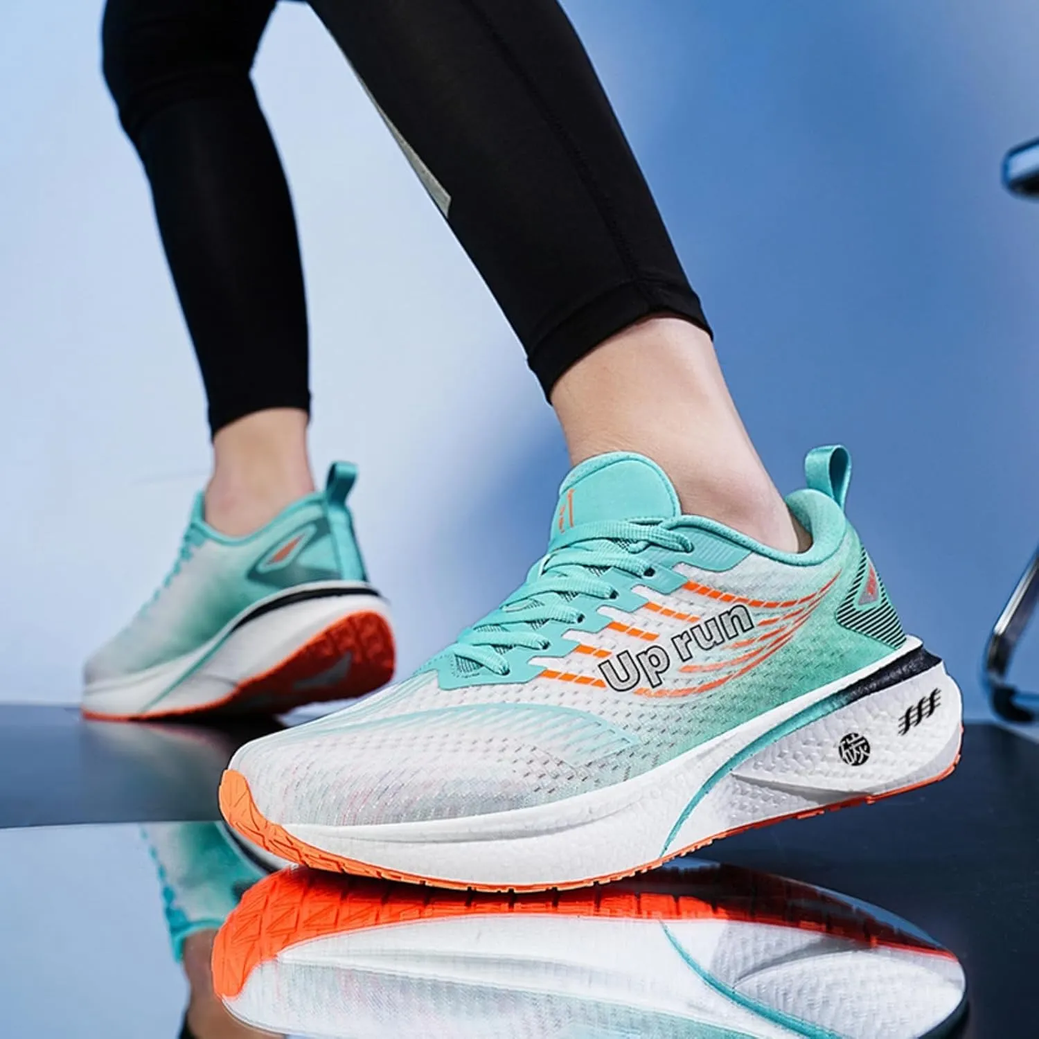 Running Shoes for Men Impact-Absorbing High Stretch Racing Sneakers Comfort Lightweight Non-Slip Walking Tennis Athletic Trainer