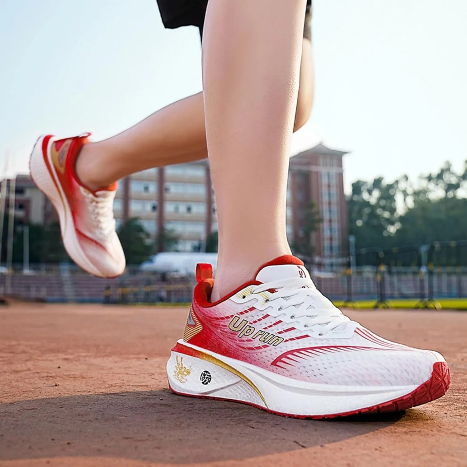 Running Shoes for Men Impact-Absorbing High Stretch Racing Sneakers Comfort Lightweight Non-Slip Walking Tennis Athletic Trainer