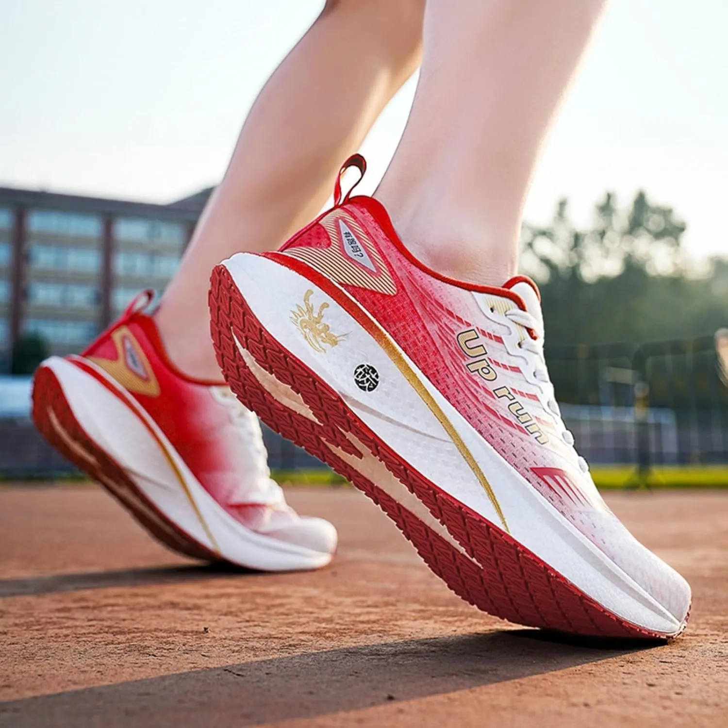 Running Shoes for Men Impact-Absorbing High Stretch Racing Sneakers Comfort Lightweight Non-Slip Walking Tennis Athletic Trainer