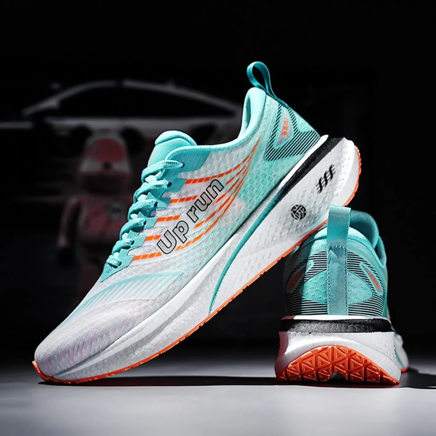 Running Shoes for Men Impact-Absorbing High Stretch Racing Sneakers Comfort Lightweight Non-Slip Walking Tennis Athletic Trainer