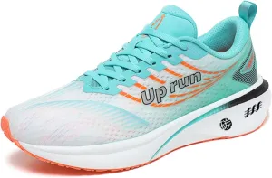 Running Shoes for Men Impact-Absorbing High Stretch Racing Sneakers Comfort Lightweight Non-Slip Walking Tennis Athletic Trainer