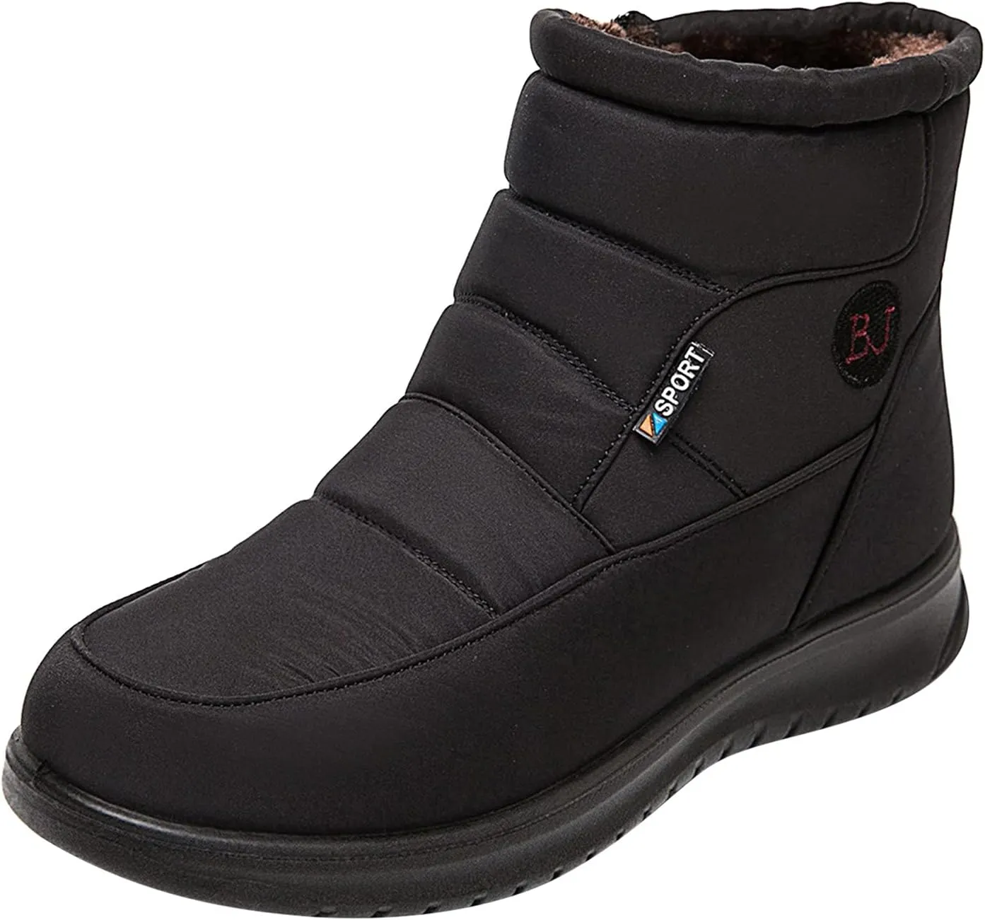 Rvidbe Platform Boots for Women Womens Fashion Winter Warm Snow Boots Comfy Outdoor Waterproof Furry Boots Soft Shoes