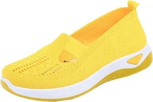 Sales Clearance Today Deals Prime Women's Woven Orthopedic Breathable Soft Shoes Mens Casual Shoes Womens Fashion Sneakers White Tennis Shoes Men Slip On Walking Shoe Trainers Shoes