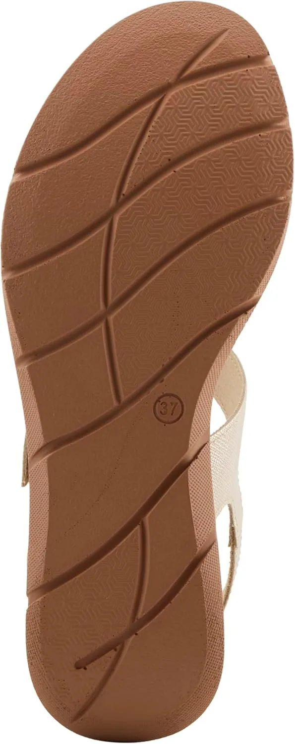Spring Step Women's TALIAH Leather Hook-and-Loop Sandals  Italian Craftsmanship, Faux Wood Wedge, Chic Textured Design, 3-Inch Heel