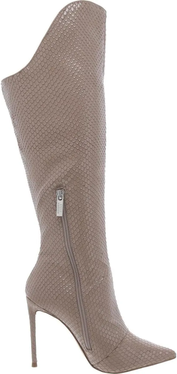 Steve Madden Womens Va Boom Scaly Textured Mid-Calf Boots