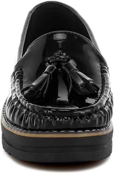Strelka Tassel Detail Flatform Loafers