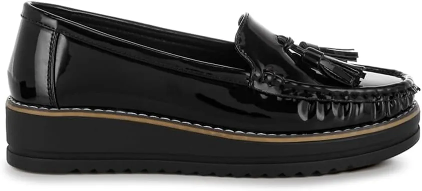 Strelka Tassel Detail Flatform Loafers
