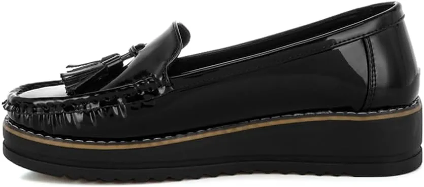 Strelka Tassel Detail Flatform Loafers