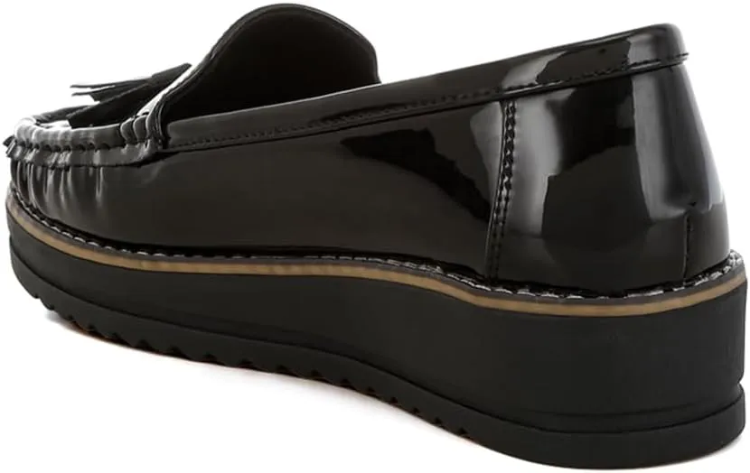 Strelka Tassel Detail Flatform Loafers