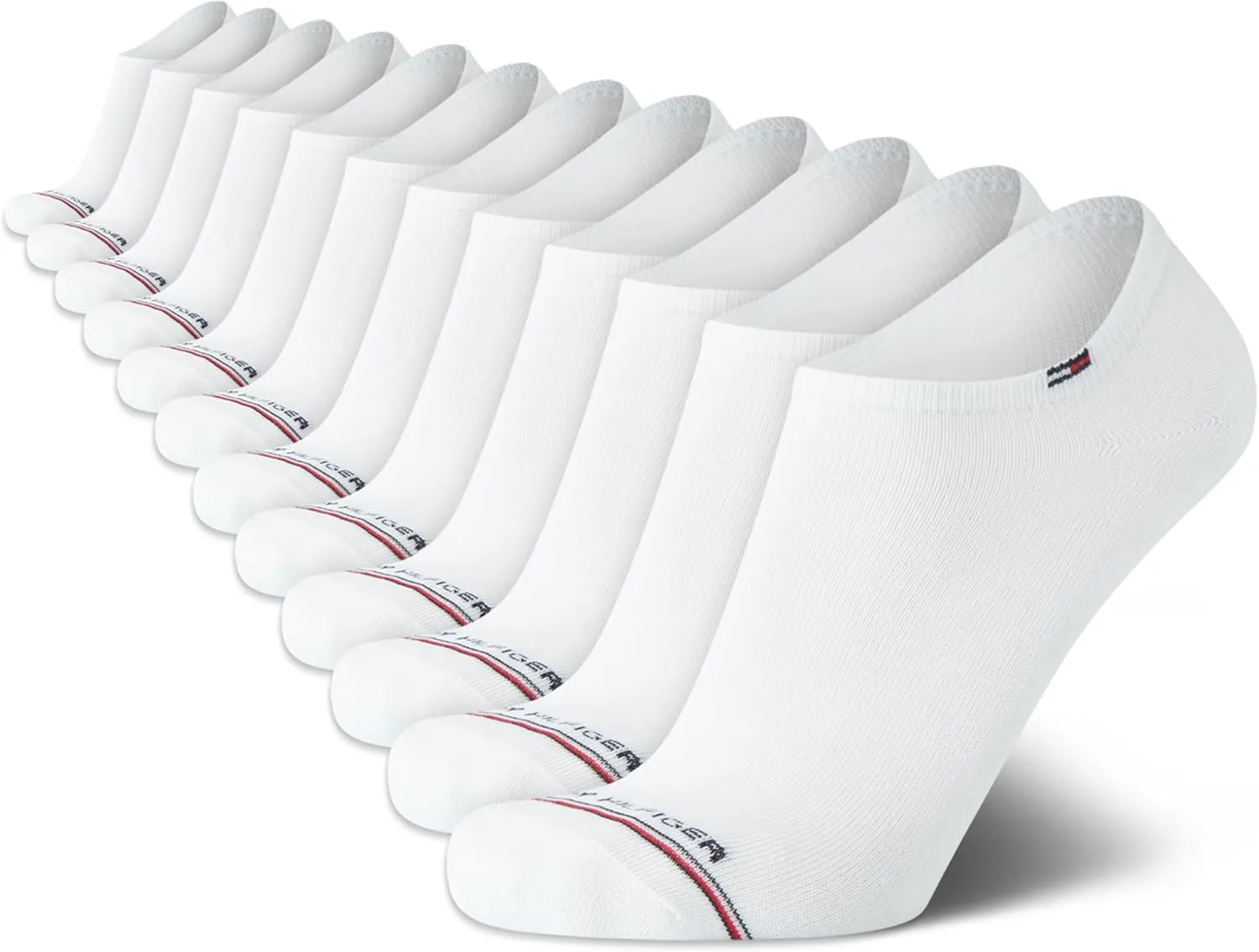 Tommy Hilfiger Men's Socks - 12 Pack Cushion Comfort Athletic Low Cut No Show Ankle Socks (Shoe Size 7-12)